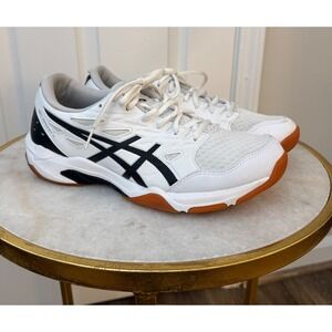 ASICS Gel Rocket 11 White‎ Pure Silver Men's Volleyball Shoes Size 9